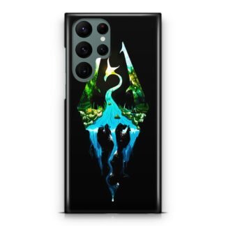 The Elder Scrolls V Skyrim Nature Logo Samsung Galaxy S23 / S23 Plus / S23 Ultra / S23 FE 3D Case