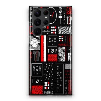 Twenty One Pilots Logo Collage Samsung Galaxy S25 / S25 Plus / S25 Ultra 3D Case