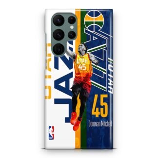 Utah Jazz Donovan Mitchell Samsung Galaxy S23 / S23 Plus / S23 Ultra / S23 FE 3D Case