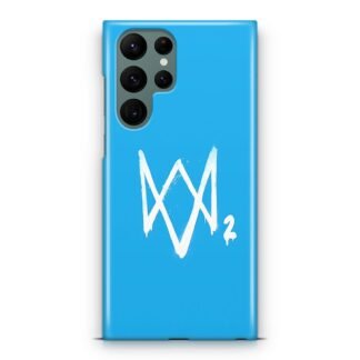 Watch Dogs 2 Sky Blue Logo Samsung Galaxy S23 / S23 Plus / S23 Ultra / S23 FE 3D Case