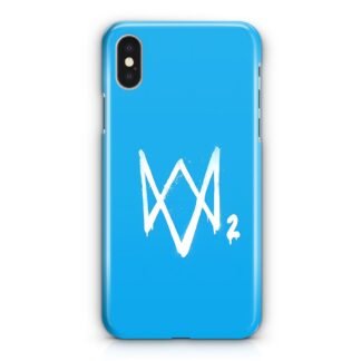 Watch Dogs 2 Sky Blue Logo iPhone X / XR / XS / XS Max 3D Case