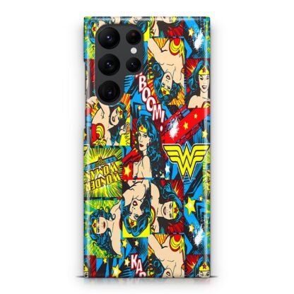 Wonder Woman Comic Collage Samsung Galaxy S25 / S25 Plus / S25 Ultra 3D Case
