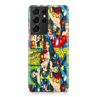 Wonder Woman Comic Collage Samsung Galaxy S21 / S21 Plus / S21 Ultra / S21 FE 3D Case