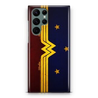 Wonder Woman Red Blue Logo Samsung Galaxy S23 / S23 Plus / S23 Ultra / S23 FE 3D Case