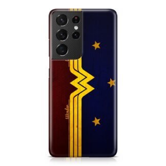 Wonder Woman Red Blue Logo Samsung Galaxy S21 / S21 Plus / S21 Ultra / S21 FE 3D Case