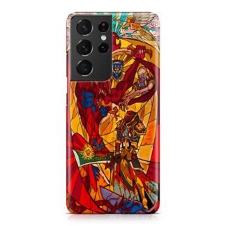 World of Warcraft Dragon Knight Mosaic Samsung Galaxy S21 / S21 Plus / S21 Ultra / S21 FE 3D Case