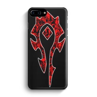 World of Warcraft Horde Red Black Logo iPhone 7 Plus / 8 Plus 3D Case
