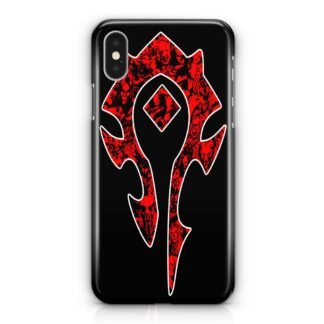 World of Warcraft Horde Red Black Logo iPhone X / XR / XS / XS Max 3D Case