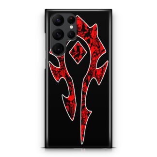 World of Warcraft Horde Red Black Logo Samsung Galaxy S25 / S25 Plus / S25 Ultra 3D Case