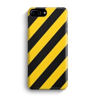 Yellow Black Stripe iPhone 7 Plus / 8 Plus 3D Case