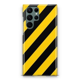 Yellow Black Stripe Samsung Galaxy S23 / S23 Plus / S23 Ultra / S23 FE 3D Case