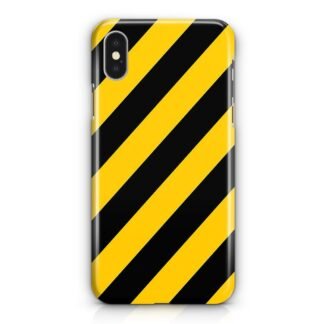 Yellow Black Stripe iPhone X / XR / XS / XS Max 3D Case