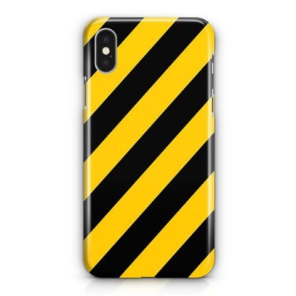 Yellow Black Stripe iPhone X / XR / XS / XS Max 3D Case