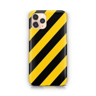 Yellow Black Stripe iPhone 13 / 13 Pro / 13 Pro Max / 13 Mini 3D Case
