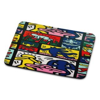 Abstract Retrospect Collage Doodle Mouse Pad