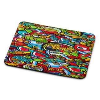 Alien Weapon Doodle Mouse Pad