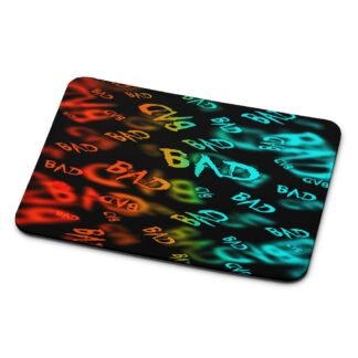 Bad Bad Red Blue Collage Mouse Pad