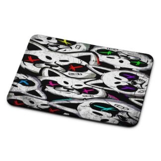 Bad Cat X Color Collage Mouse Pad