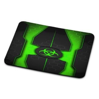 Biohazard Green Pattern Cover Mouse Pad