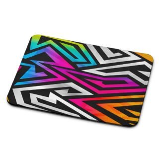 Blitz Zig Zag Colorful Graffiti Mouse Pad