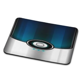 Blue Silver Lens Core Armor Cover Mouse Pad