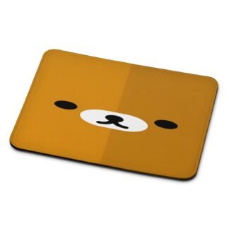 Brown Bear Face Mouse Pad