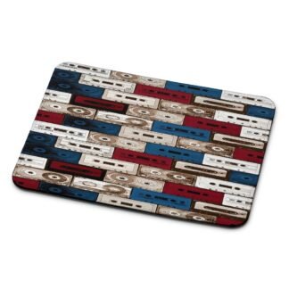 Cassette Retro Classic Collage Mouse Pad