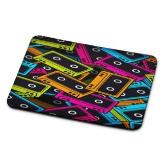 Cassette Tape Multicolor Mouse Pad