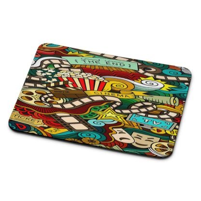 Cinema Movie TV Doodle Mouse Pad