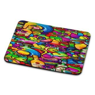 Cocktail Drink Collage Mouse Pad