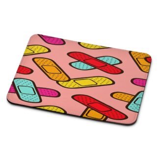 Colorful Plaster Collage Mouse Pad