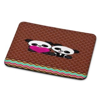 Cute Twin Panda Mouse Pad