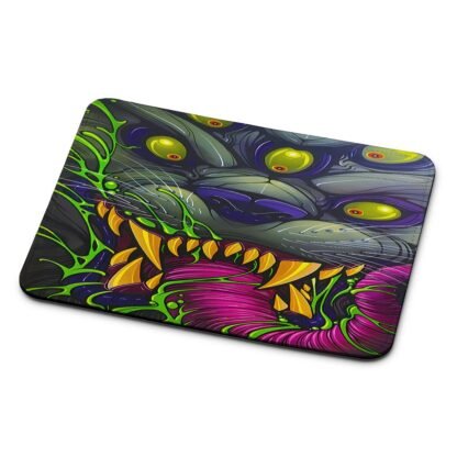 Demon Monster Eyes Tiger Mouse Pad