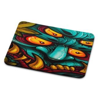 Demon Monster Four Eyes Mouse Pad