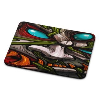 Demon Monster Three Eyes Mouse Pad