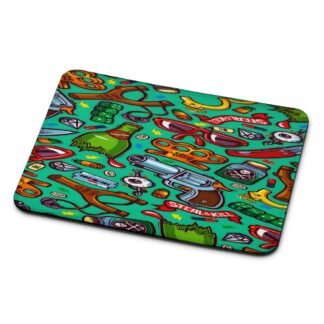 Doodle Arms Collage Mouse Pad