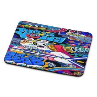 Doodle Characters Collage Mouse Pad