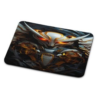 Eagle White Steampunk Armor Mouse Pad
