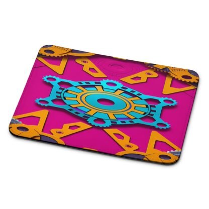 Gear Colorful Pink Cover Mouse Pad