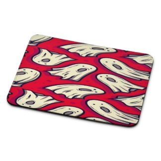Ghost Casper Red Doodle Mouse Pad