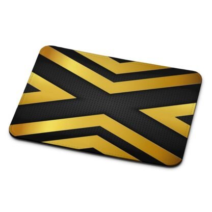 Gold X Black Cover Mouse Pad