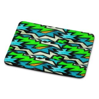 Graffiti Green Blue Pattern Mouse Pad
