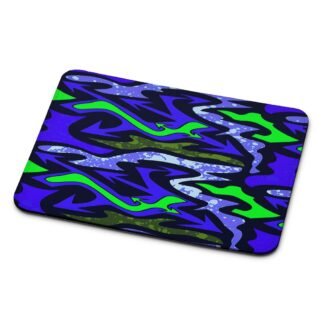 Green Blue Flow Graffiti Mouse Pad