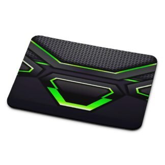 Green Neon Carbon Cover Mouse Pad