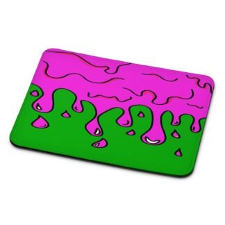 Green Pink Slime Drop Mouse Pad