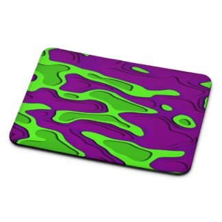 Green Purple Liquid Cover Mouse Pad