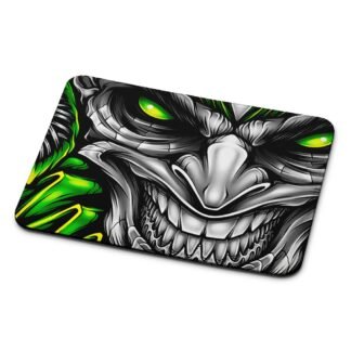 Green Skull Jester Mouse Pad