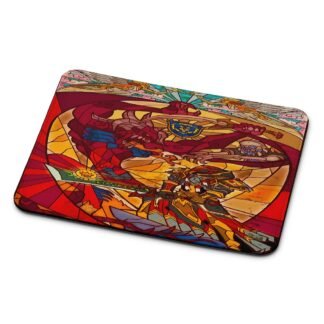 Knight Dragon Slayer Mosaic Mouse Pad