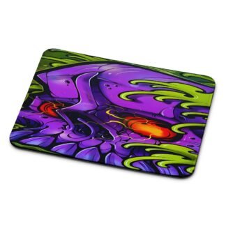 Monster Skull Green Slime Mouse Pad