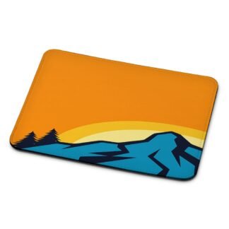 Mountain Hiking Vector Mouse Pad